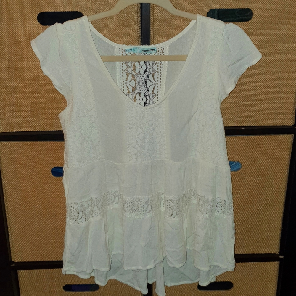 Lace High low shirt